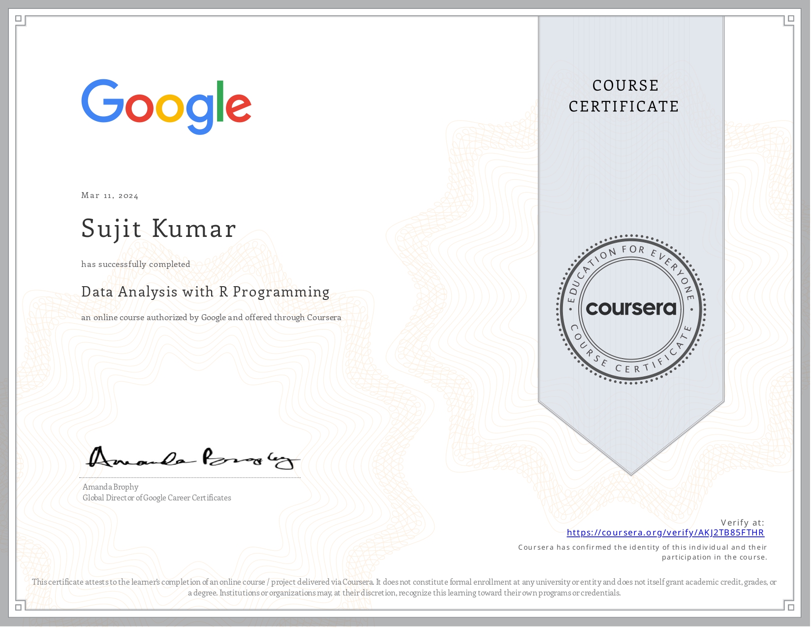 Data Analysis with R Programming